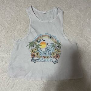 Garage cropped tank